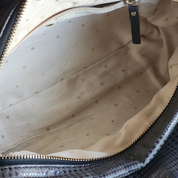 SOLD Kate Spade Handbag - Gorgeous Blue/Gray color with Chain Straps - Picture 6 of 10